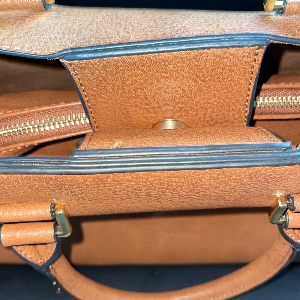 NWOT Steve Madden Tan Leather Handbag - Picture 8 of 9